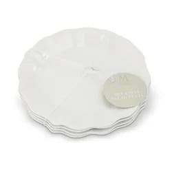 CORE BAMBOO Medici Ruffle Melamine Salad Plate 4pk