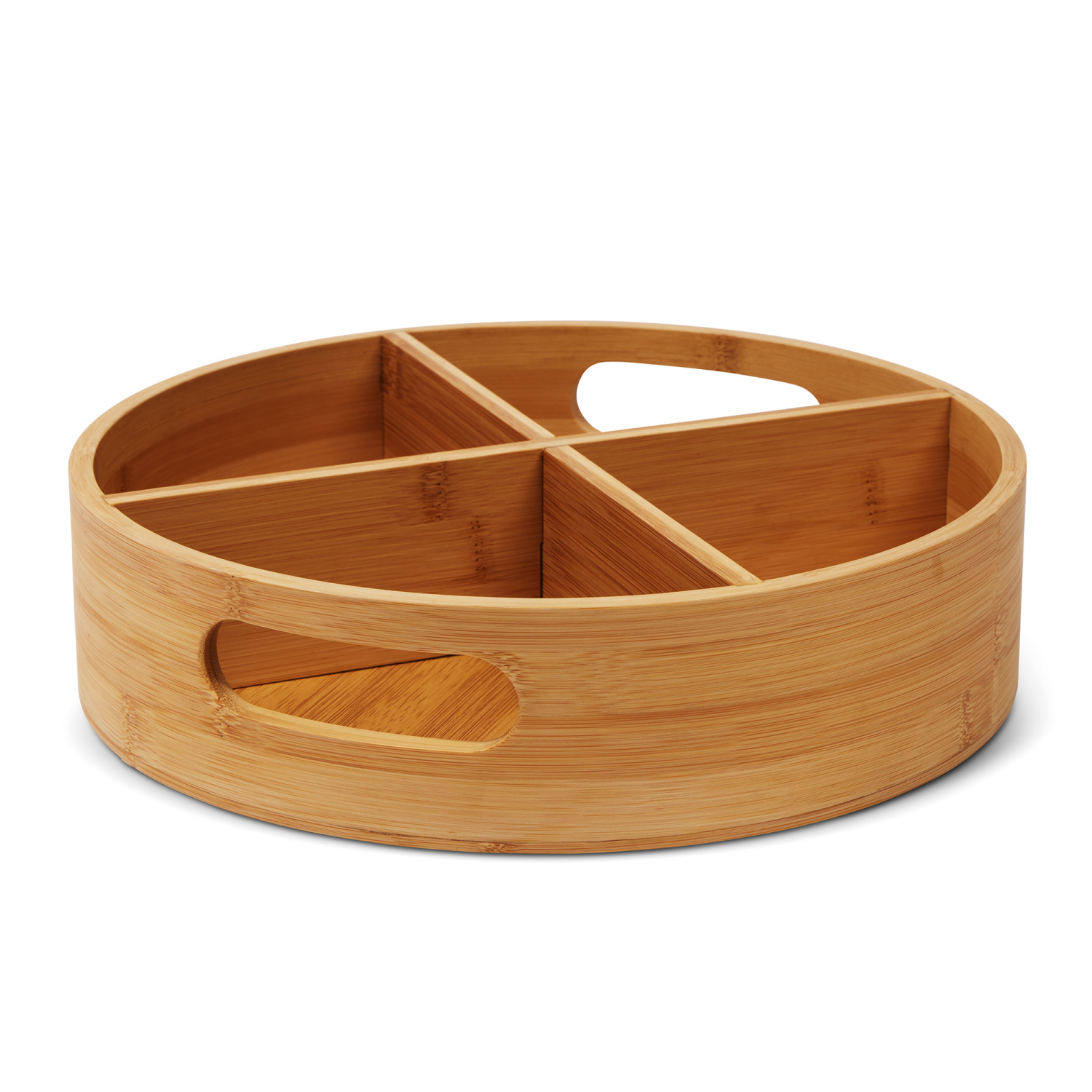 slide 2 of 3, Core Bamboo Lazy Susan 4-Section, 1 ct