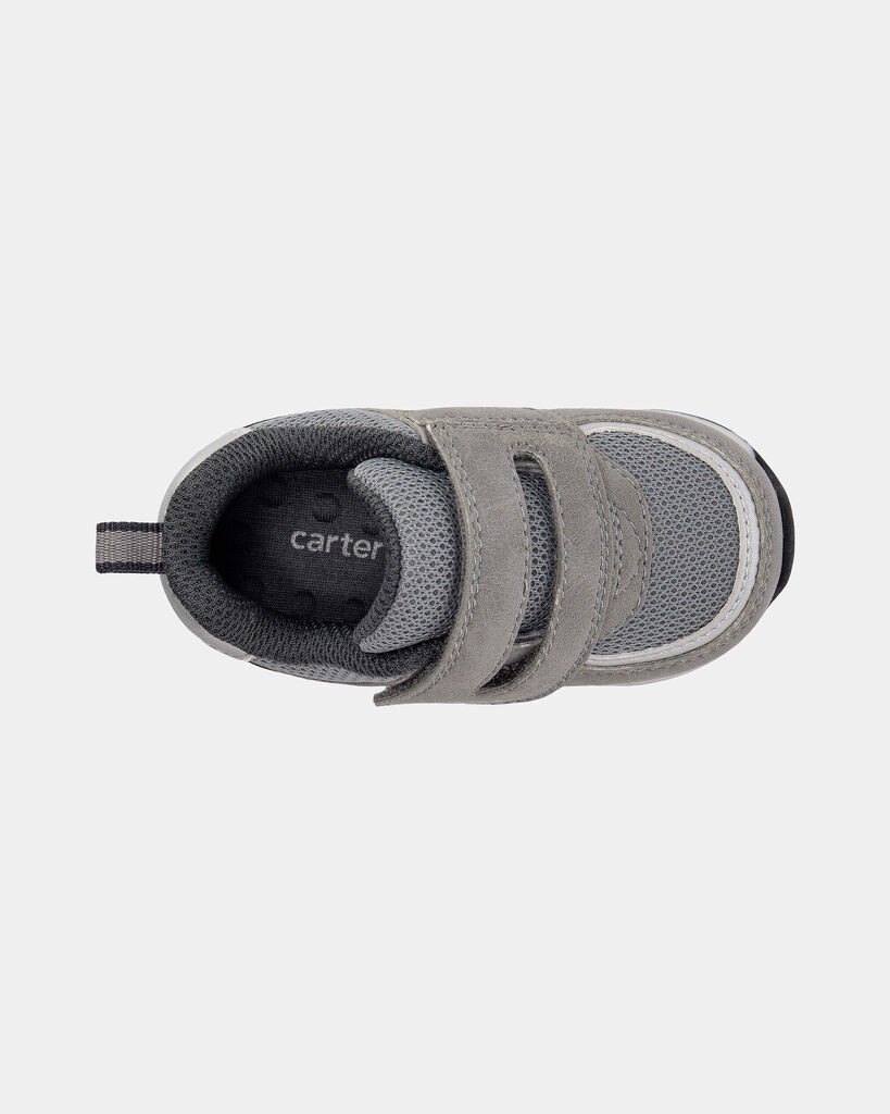 slide 4 of 6, Carters Baby Boy Every Step® First Walker Casual Shoes - Grey Grey 3, 1 ct