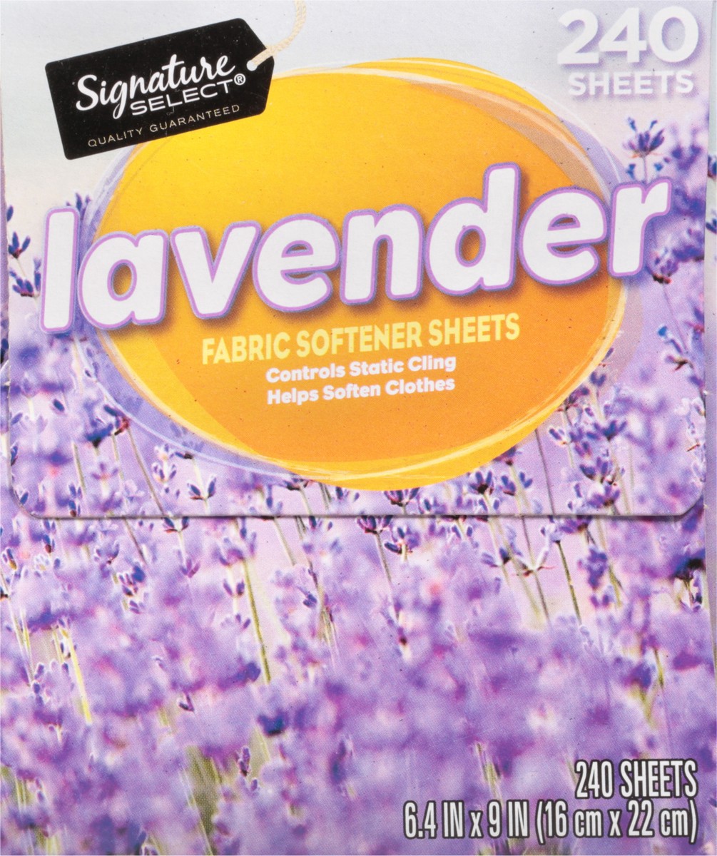 slide 8 of 9, Signature Select Lavender Fabric Softener Sheets 240 ea, 240 ct