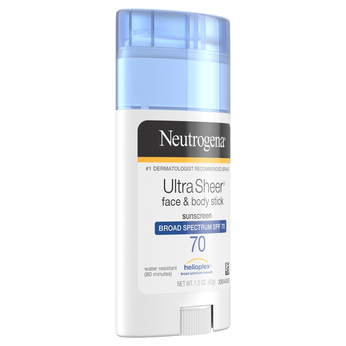 slide 2 of 6, Neutrogena Ultra Sheer Face & Body Stick Sunscreen, SPF 70, 1.5 oz
