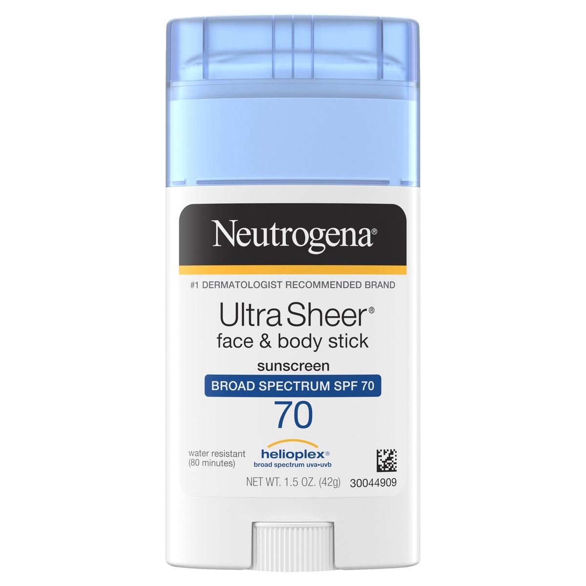 slide 4 of 6, Neutrogena Ultra Sheer Face & Body Stick Sunscreen, SPF 70, 1.5 oz