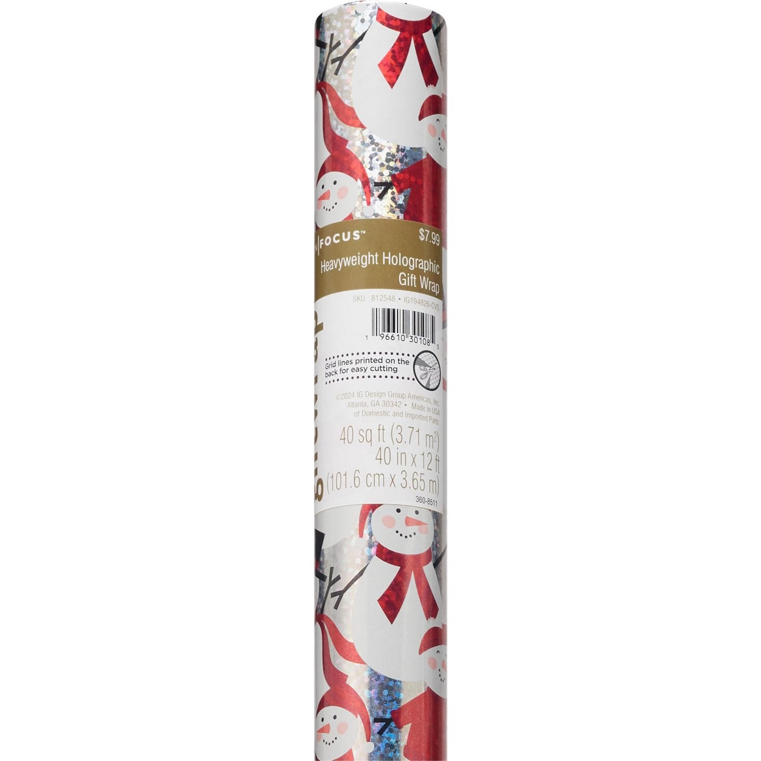 slide 5 of 5, NON BRAND 40Inx40Sq Hologr, 1 ct