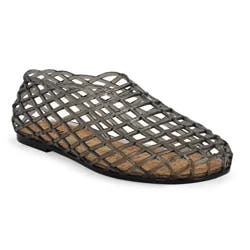 MIA GIRL Mia Women's Jelly Slip On Flat, Smoked Black, Size 7