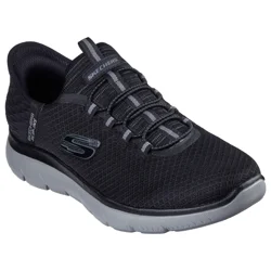 Skechers Men's Summits-High Range Slip-In Shoes, Black, Charcoal, Size 11
