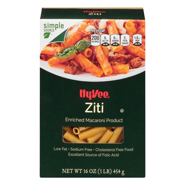 slide 1 of 1, Hy-Vee Ziti, 16 oz