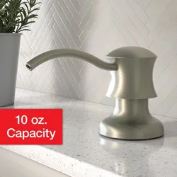 Dearborn Brushed Nickel 10-oz Capacity Deck-mount Soap and Lotion Dispenser