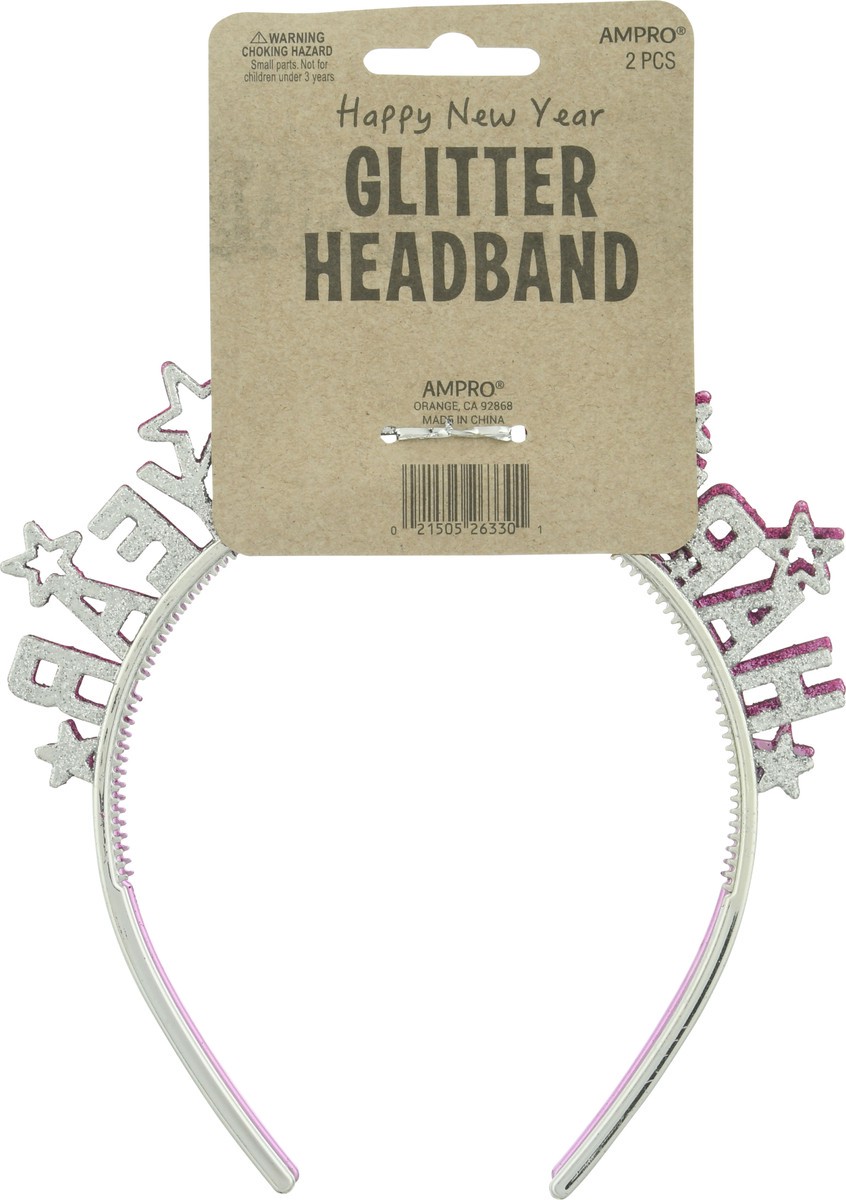 slide 8 of 9, Ampro Glitter Headband, 1 ct