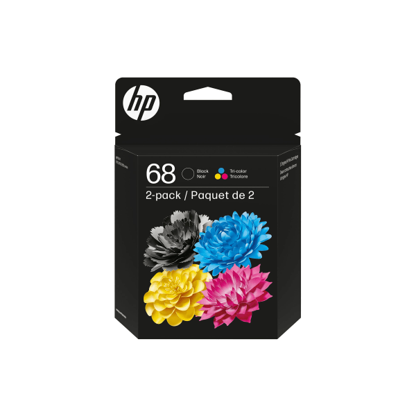 slide 2 of 2, Hp 68 2-Pack Black/Tri-Color Original Ink Cartridge Combo, 1 ct