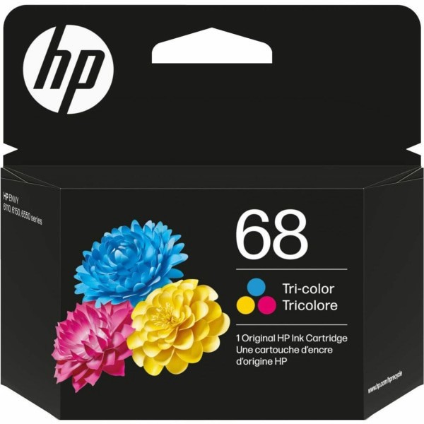slide 2 of 2, Hp 68 Tri-Color Original Ink Cartridge, 1 ct