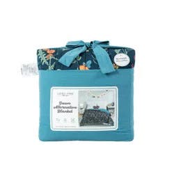 Laurel Park Down Alternative Quilted Blanket, Full/queen, Blue Floral