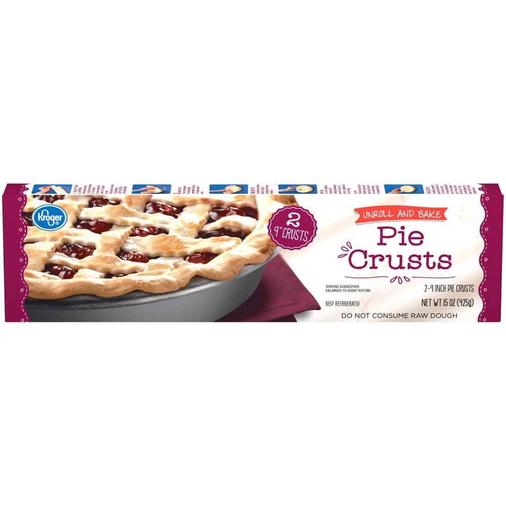 slide 1 of 5, Kroger Ready-To-Bake 9-Inch Pie Crusts, 2 ct; 15 oz