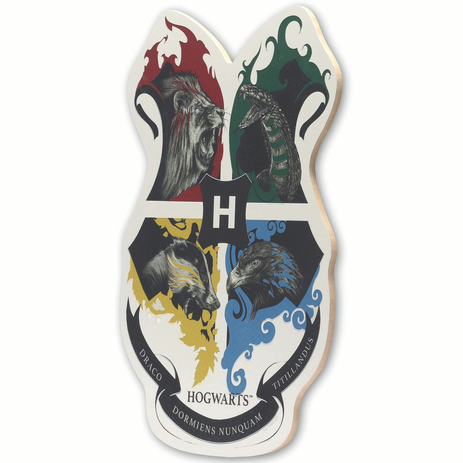 slide 3 of 4, Warner Brothers Harry Potter 4 Houses Wooden Wall Decor, 1 ct
