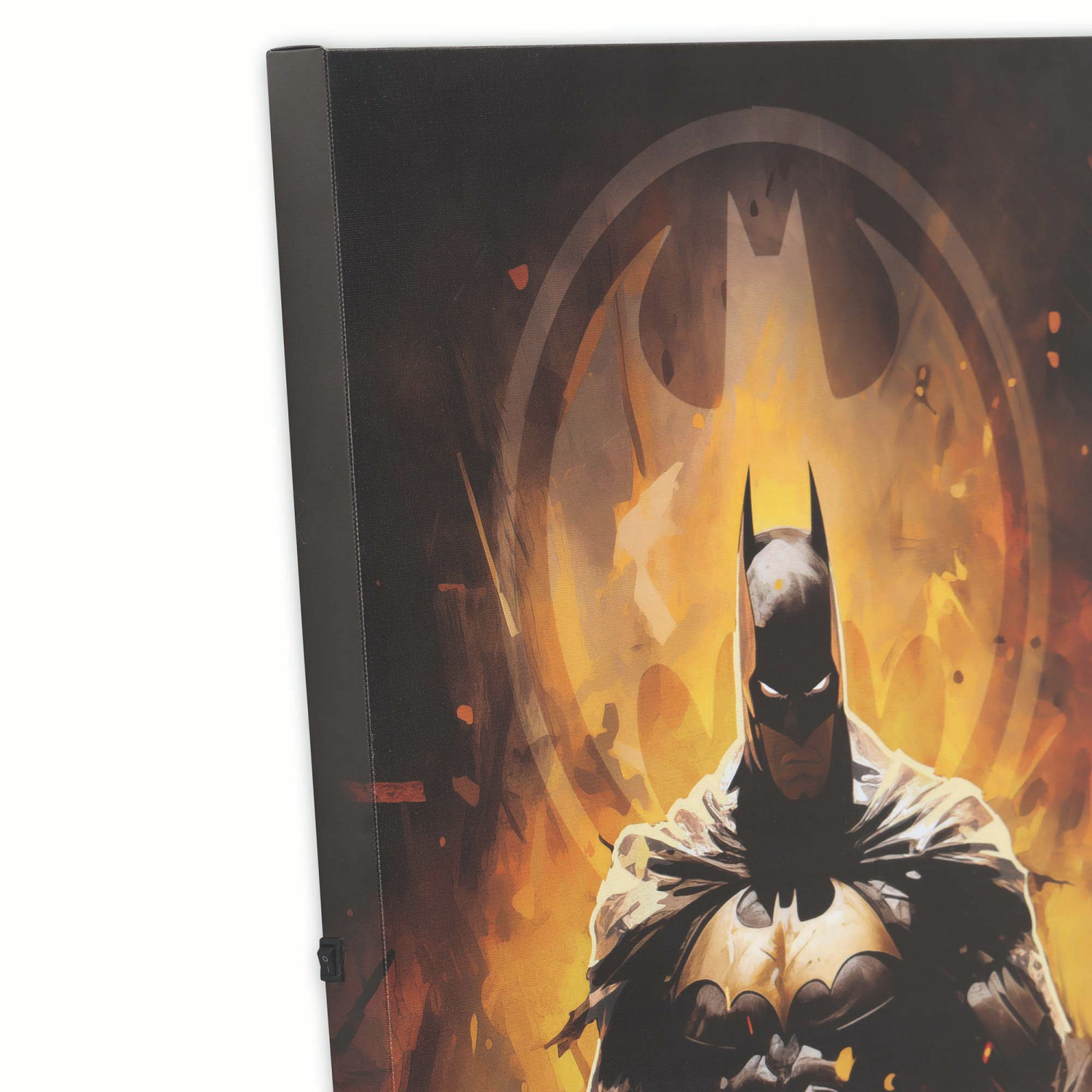 slide 2 of 4, Warner Brothers Batman Logo LED Canvas Decor, 1 ct