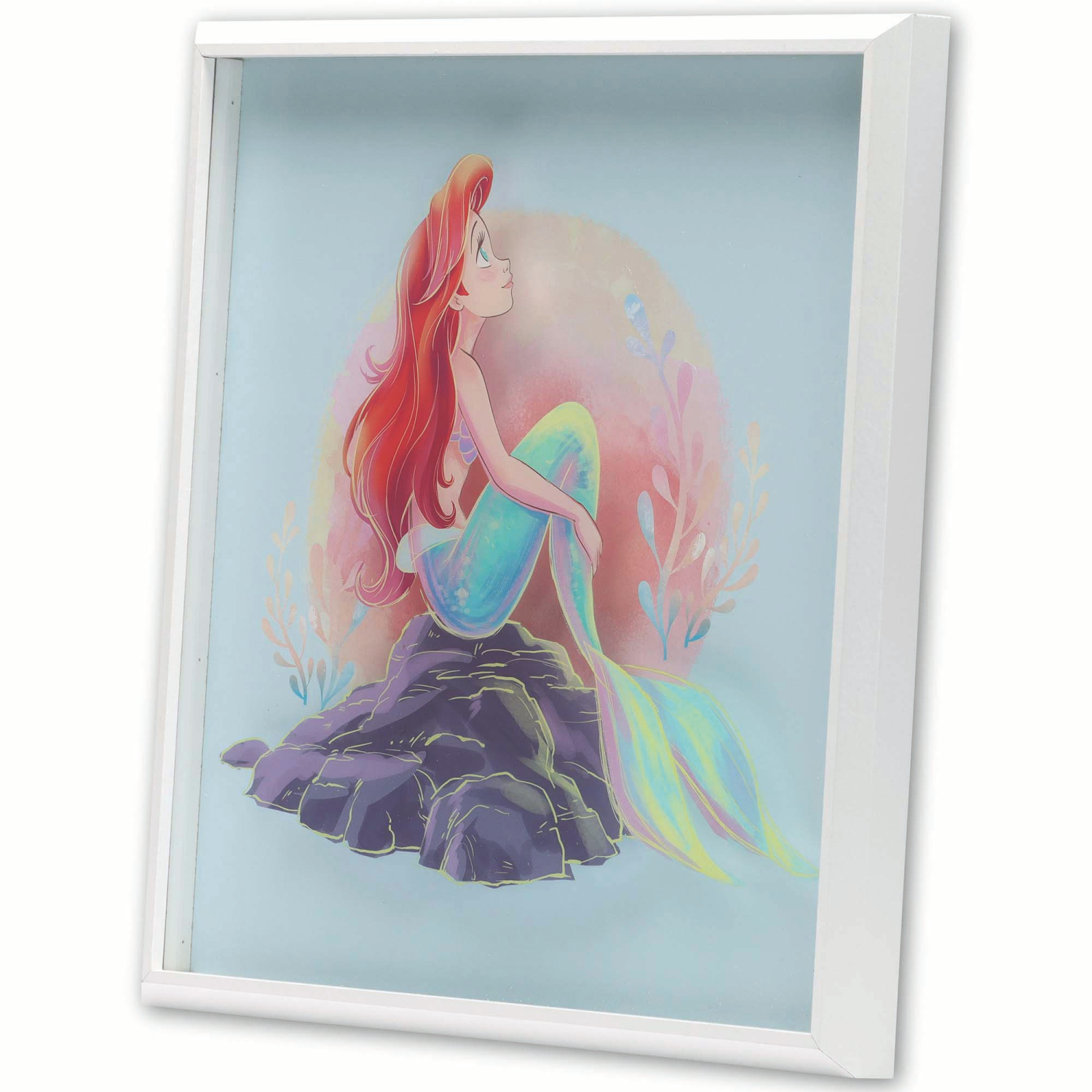 slide 2 of 2, Disney Princess Ariel Glass Print Wall Decor, 1 ct