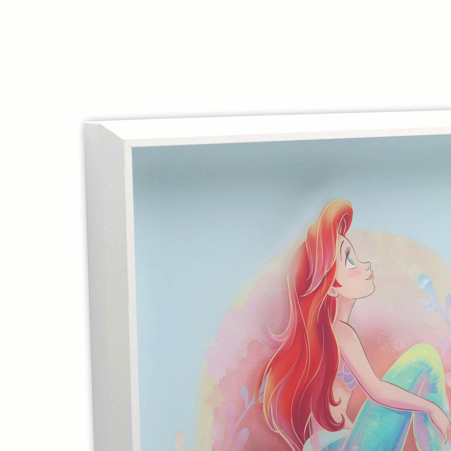 slide 4 of 4, Disney Princess Ariel Glass Print Wall Decor, 1 ct