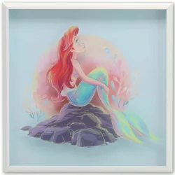 Disney Princess Ariel Glass Print Wall Decor