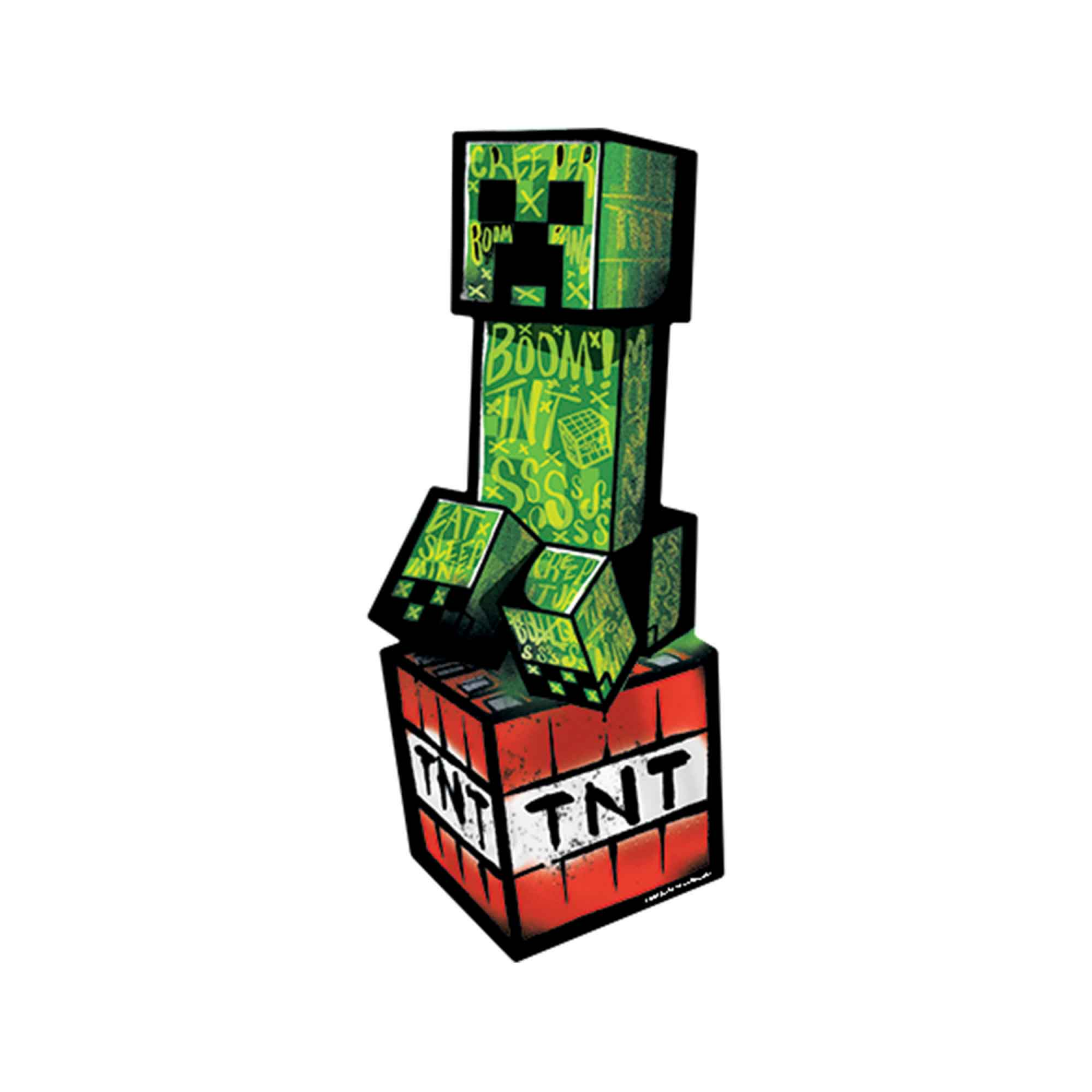 slide 1 of 1, Minecraft Creeper 3D Wood, 1 ct