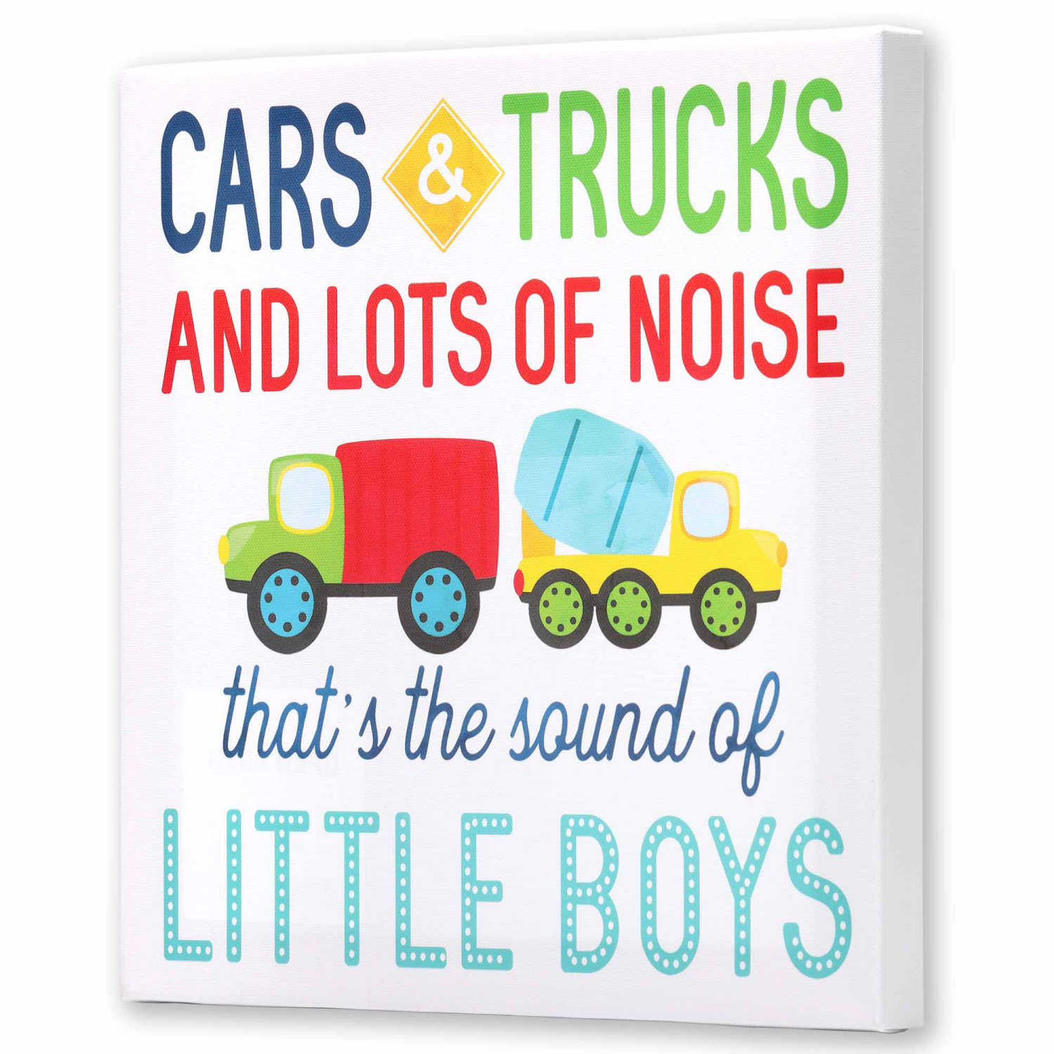 slide 2 of 3, Cars Trucks Little Boys Canvas, 1 ct