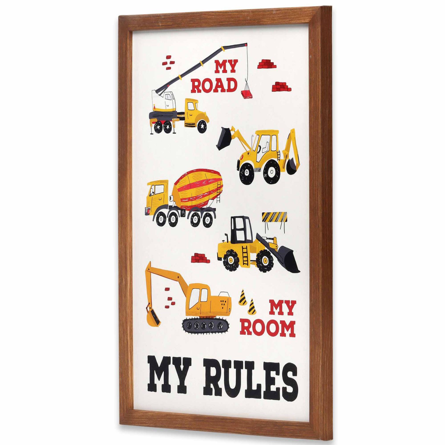 slide 3 of 3, My Road My Room Framed Wood, 1 ct