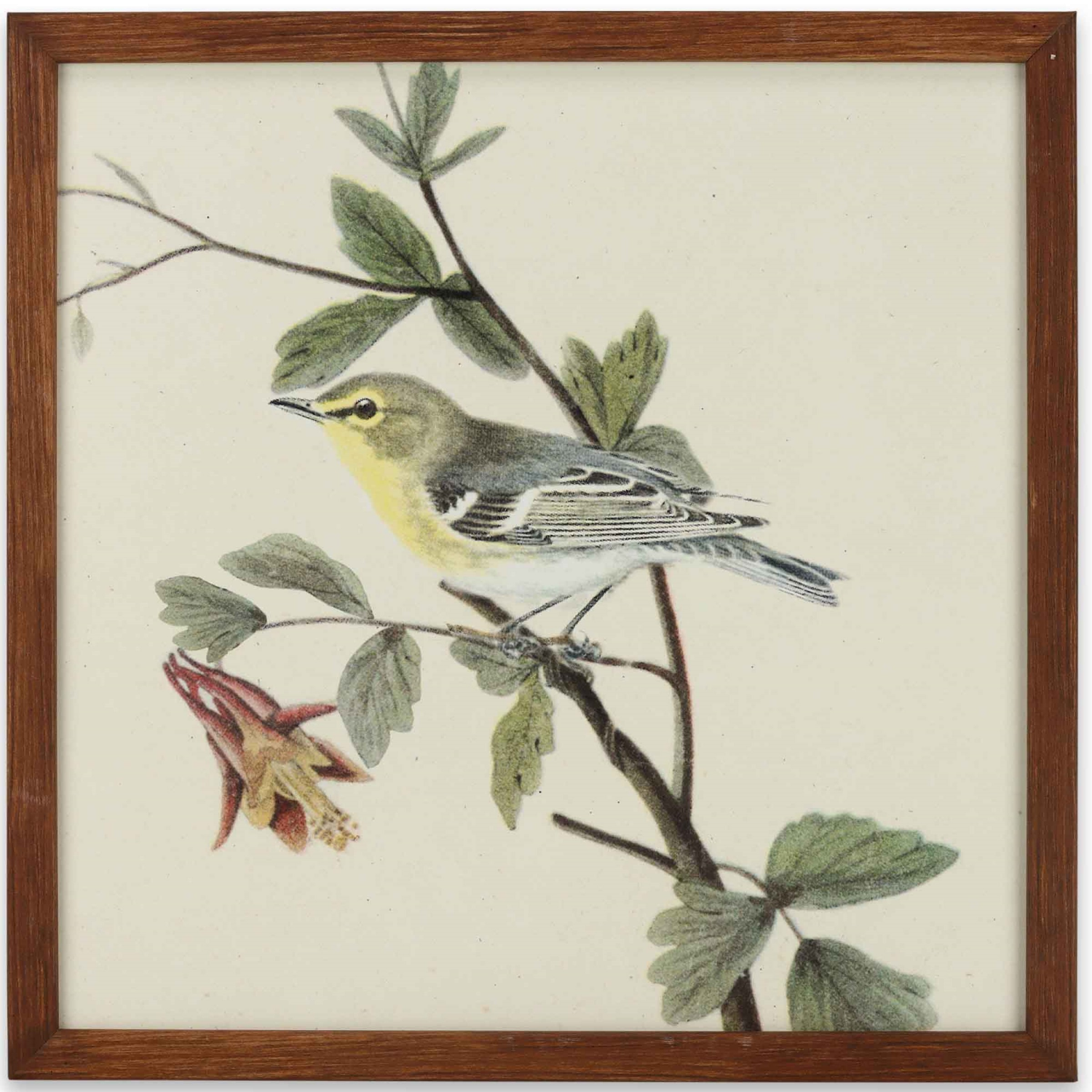 slide 1 of 3, Yellow Bird Framed Wood, 1 ct