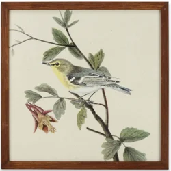 Yellow Bird Framed Wood