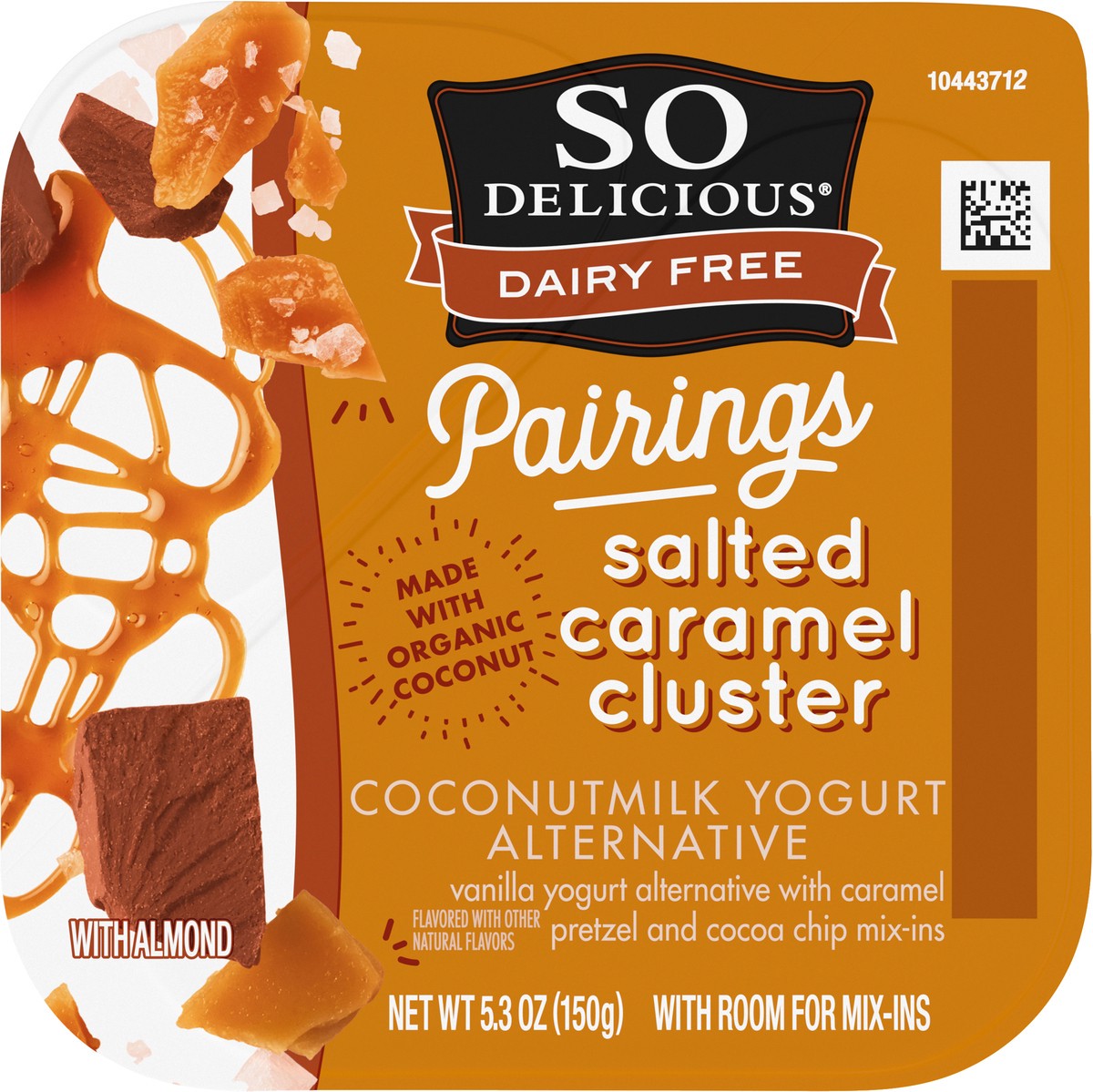 slide 9 of 9, So Delicious Dairy Free Pairings Coconut Milk Yogurt Alternative, Salted Caramel Cluster, 5.3 oz., 5.3 oz