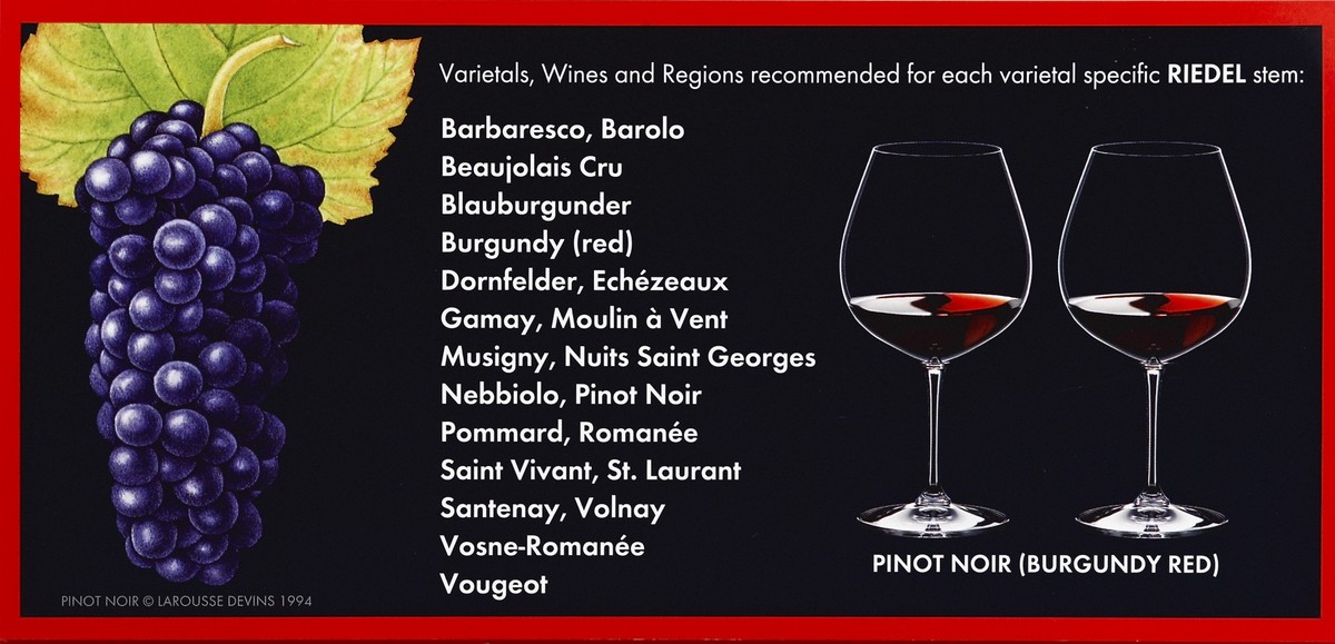 slide 2 of 5, Riedel Vinum Pinot Noir Glasses, 1 ct