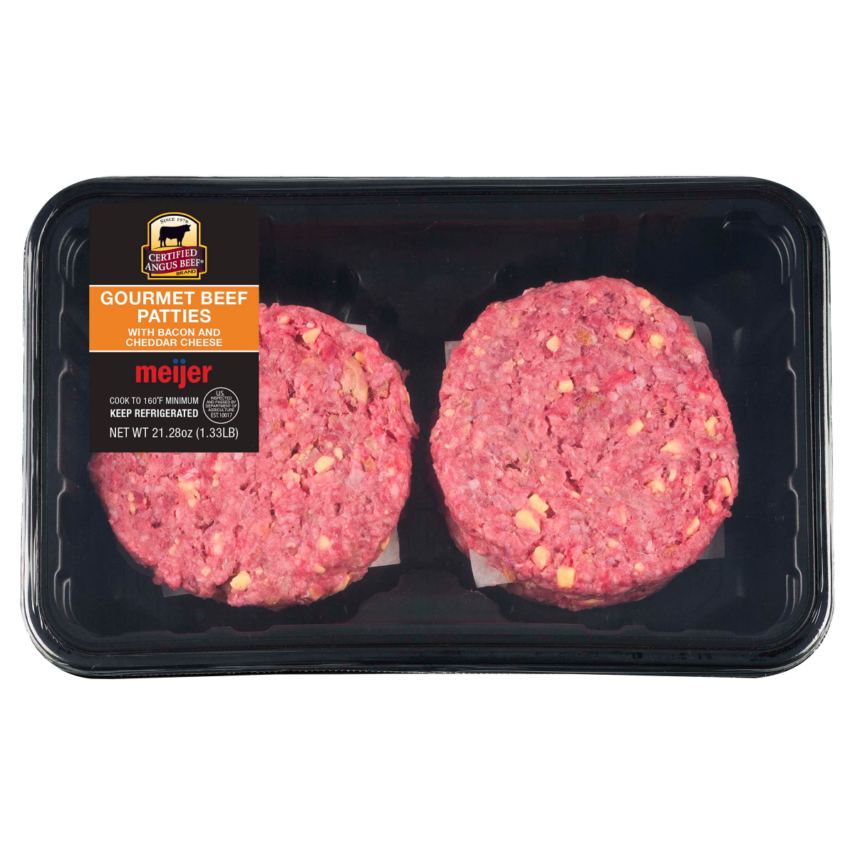Meijer Certified Angus Beef Bacon & Cheddar Patties, 4 ct 4 ct Shipt