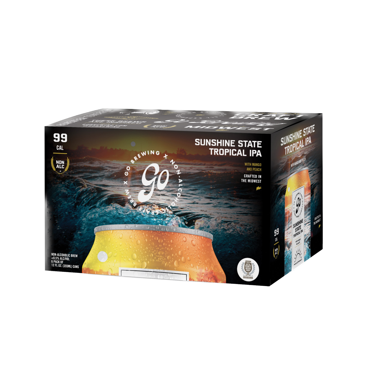 slide 1 of 1, Go Brewing Sunshine State Tropical Ipa 6PK 12 oz. Can, 6 ct; 12 fl oz