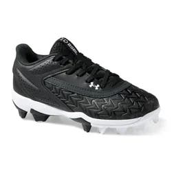 Under Armour Boys UA Leadoff Low RM 3.0 Jr. Baseball Cleats, Black, Size 1