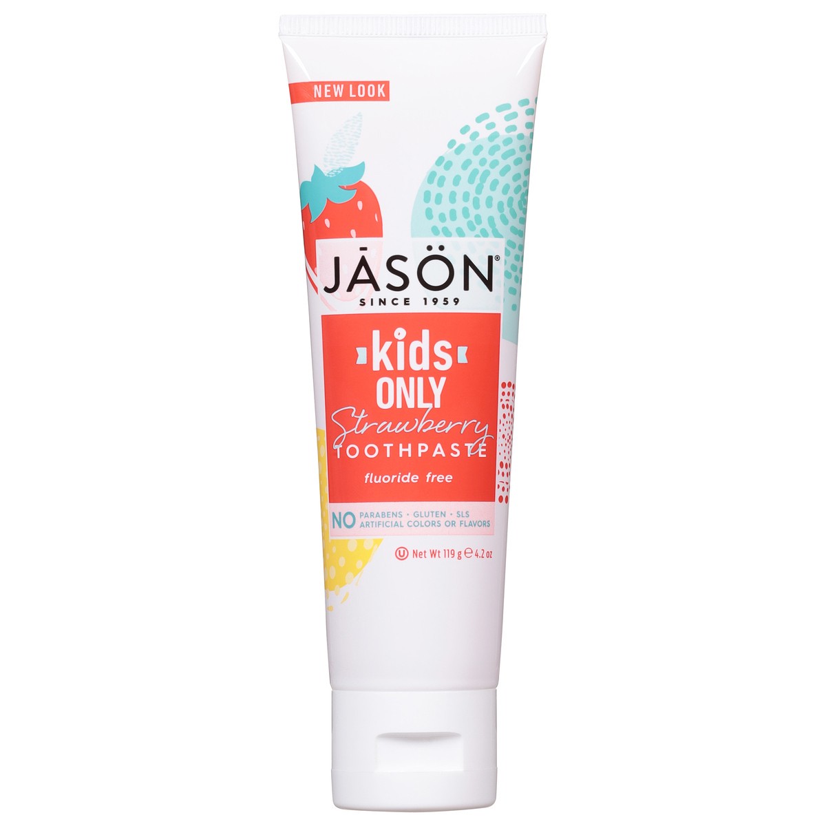 slide 1 of 9, Jason Fluoride Free Kids Only Strawberry Toothpaste 4.2 oz, 4.2 oz