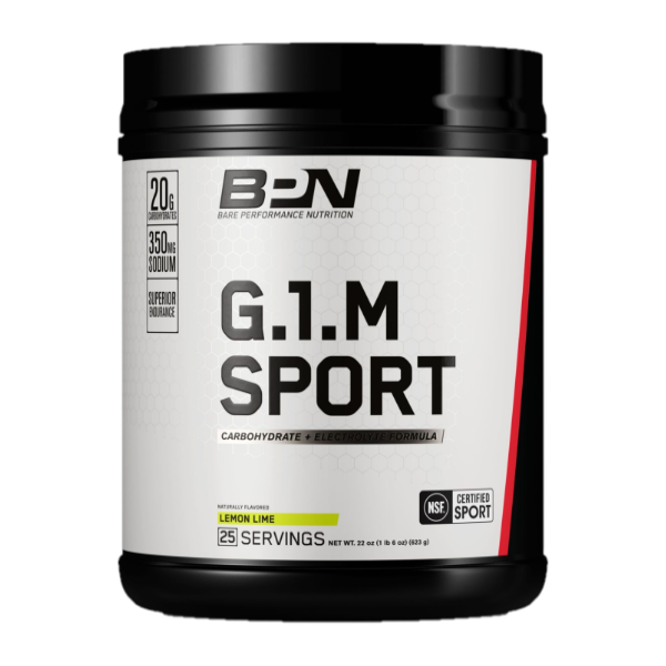 slide 1 of 1, Bare Performance Nutrition Carbohydrate + Electrolyte Formula Lemon Lime G.1.M Sport 21.27 oz, 21.27 oz