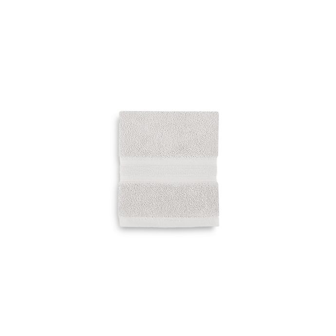 slide 1 of 15, Wamsutta Icon PimaCott Washcloth - Silver, 1 ct