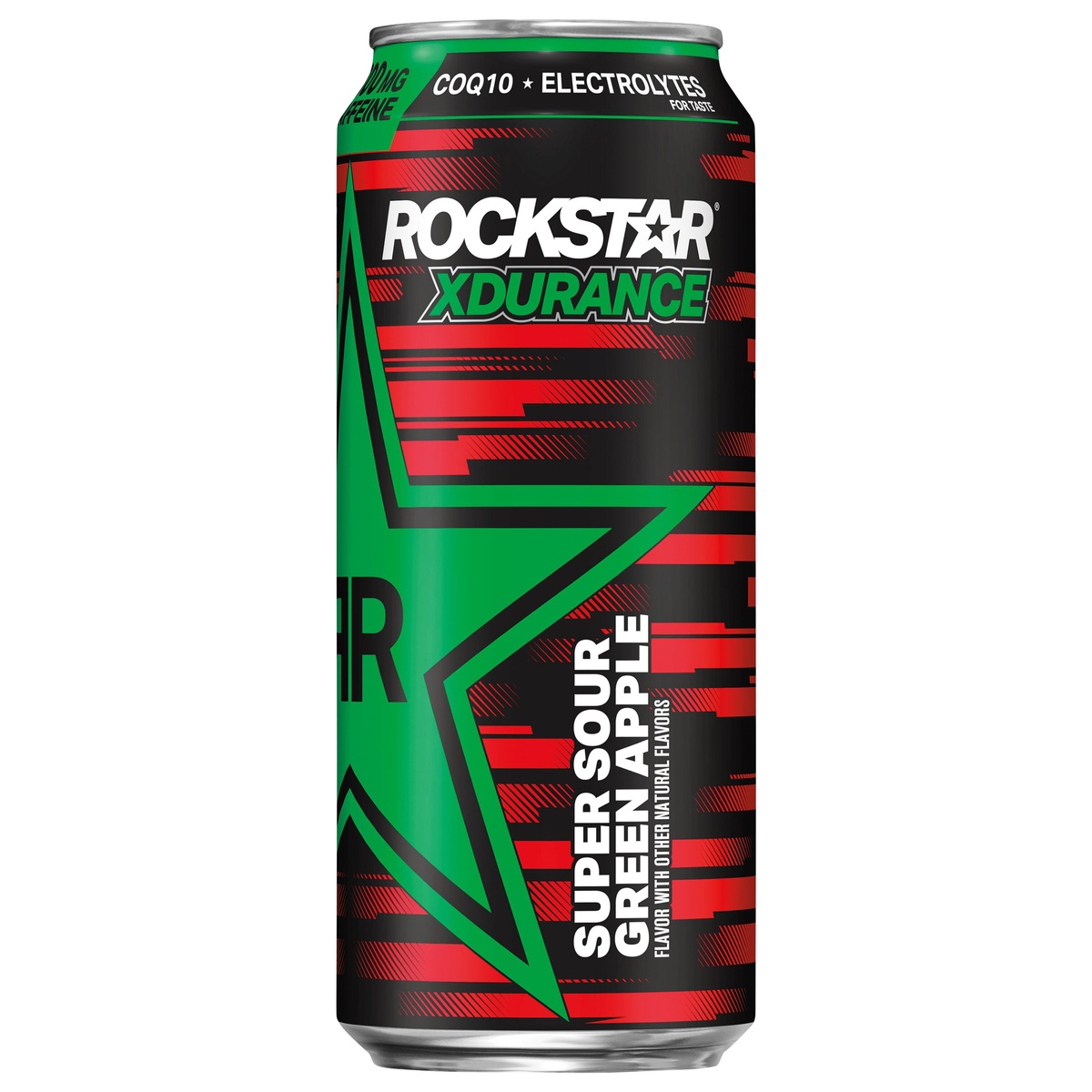 slide 1 of 1, Rockstar XDurance Energy Drink Super Sour Green Apple Flavor, 16 fl oz