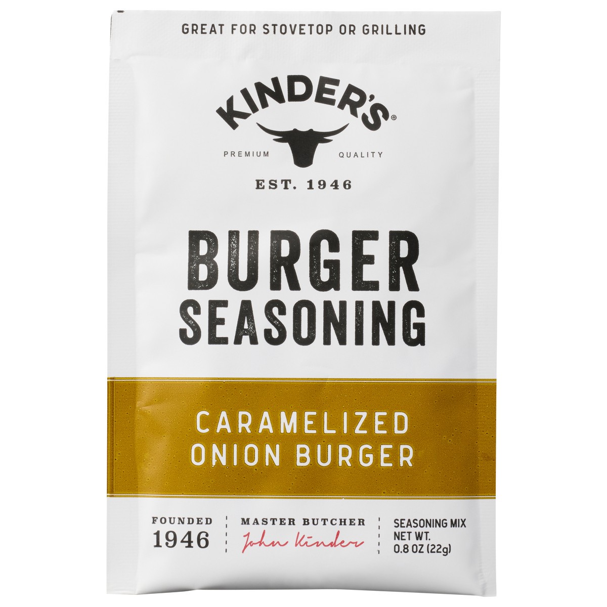 slide 1 of 13, Kinder's Caramelized Onion Blend Seasoning Mix 0.8 oz, 0.8 oz