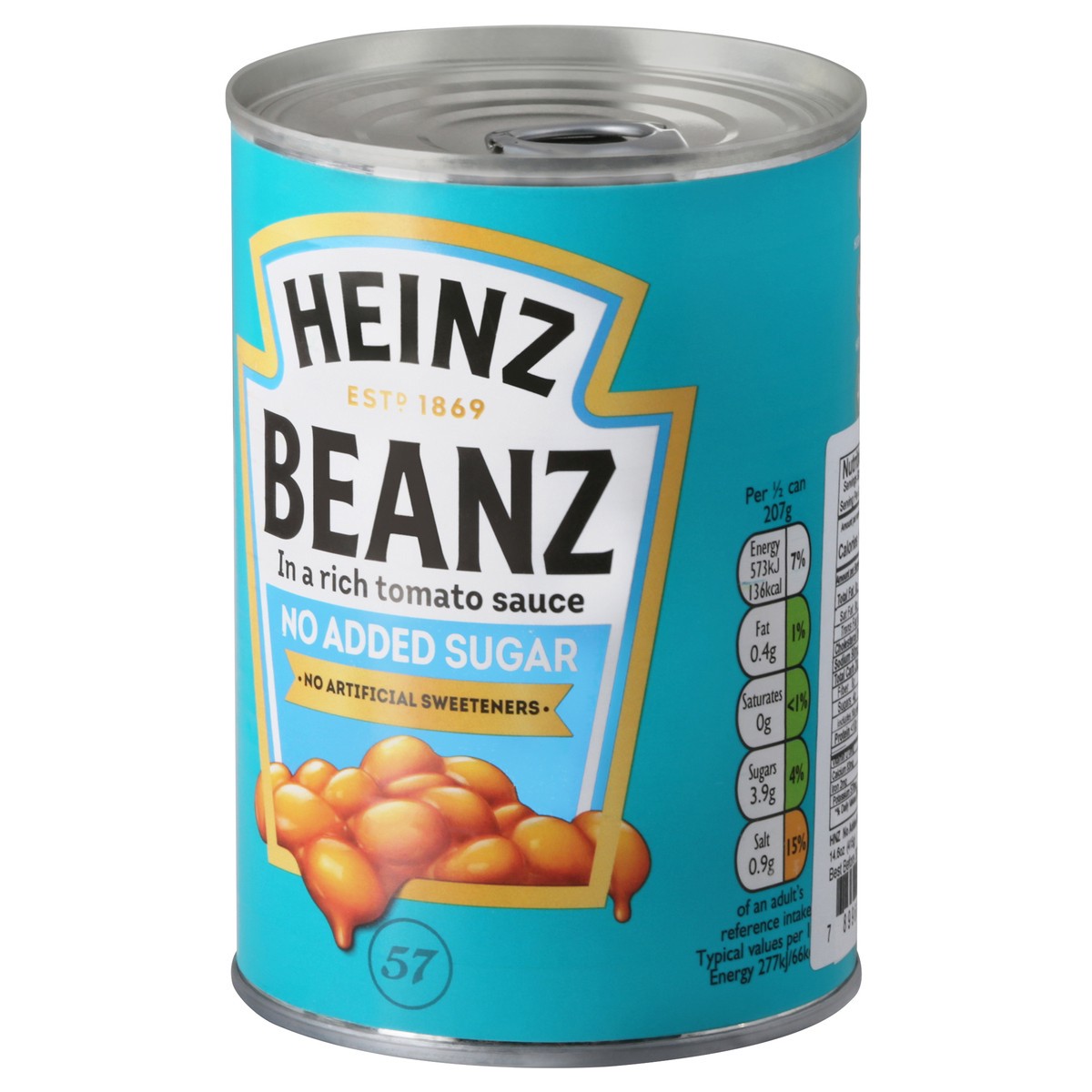 slide 2 of 14, Heinz No Added Sugar Beanz In Tomato Sauce 14.6 oz, 14.6 oz