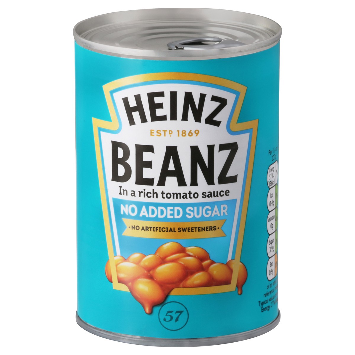 slide 12 of 14, Heinz No Added Sugar Beanz In Tomato Sauce 14.6 oz, 14.6 oz