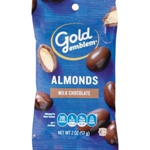 slide 1 of 1, CVS Gold Emblem Gold Emblem Almonds With Milk Chocolate, 2 Oz, 2 oz