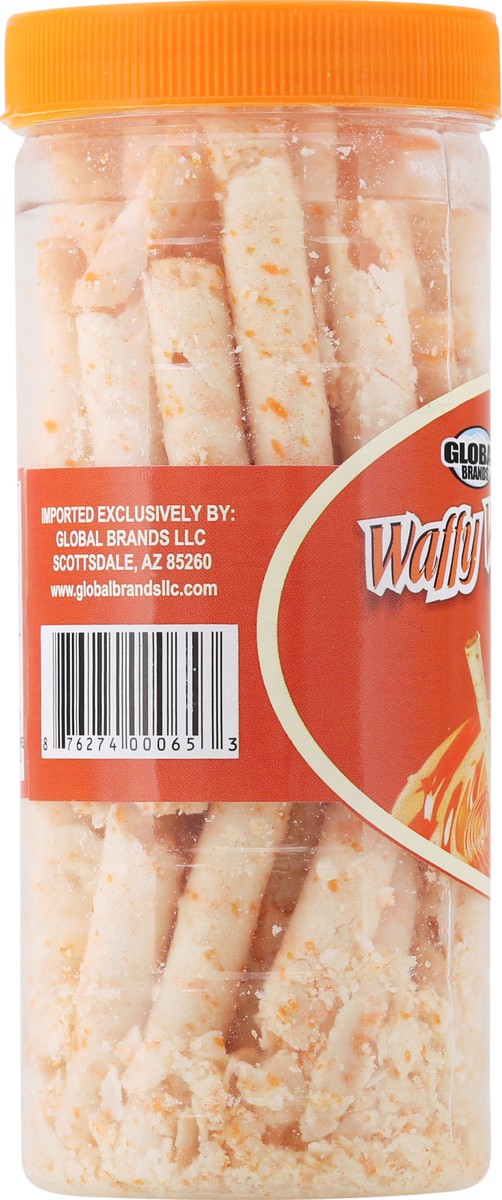 slide 8 of 13, Global Brands Waffy Wafer Roll, Orange Cream Filled, 5.68 Ounce, 5.68 oz