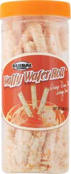 Global Brands Waffy Wafer Roll, Orange Cream Filled- 5.68 oz