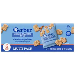 GERBER Healthy Snacks Animal Crackers To Go 6x1.06oz