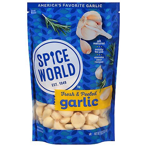 slide 1 of 1, Spice World Fresh Peeled Garlic - Each, 1 ct