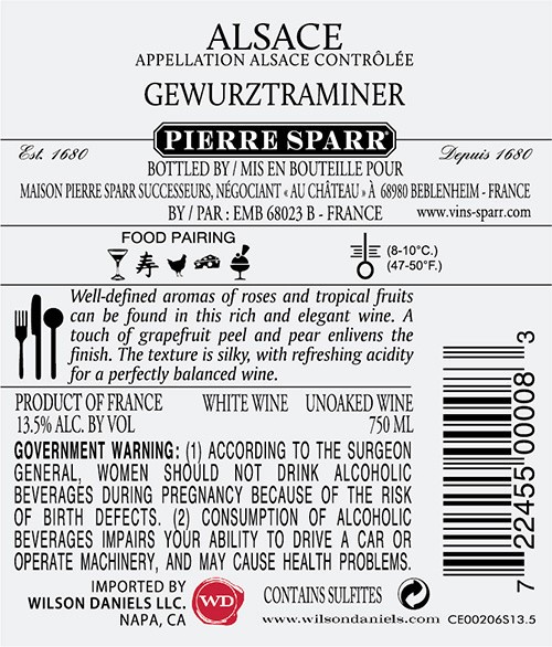 slide 2 of 10, Pierre Sparr Gewurztraminer AOC Alsace, 750 ml