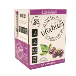 Carbliss Black Raspberry Vodka Cocktail 4 - 12 oz Cans