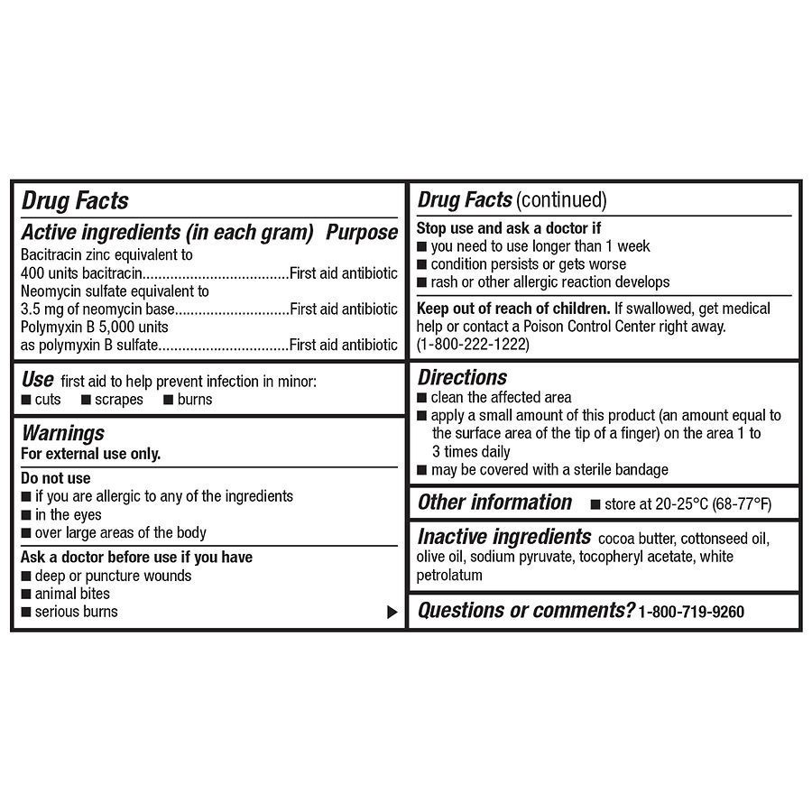 slide 5 of 5, Walgreens First Aid Triple Antibiotic Ointment, 1 oz