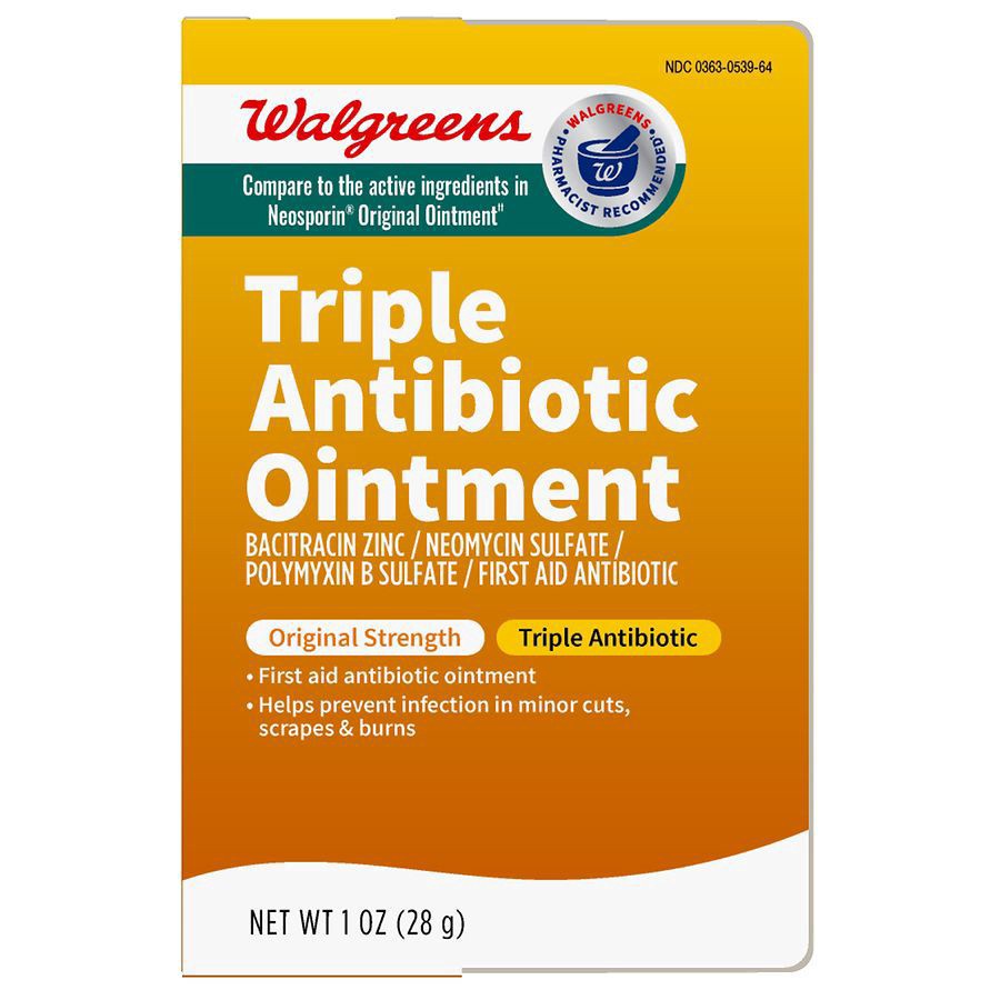 slide 1 of 5, Walgreens First Aid Triple Antibiotic Ointment, 1 oz