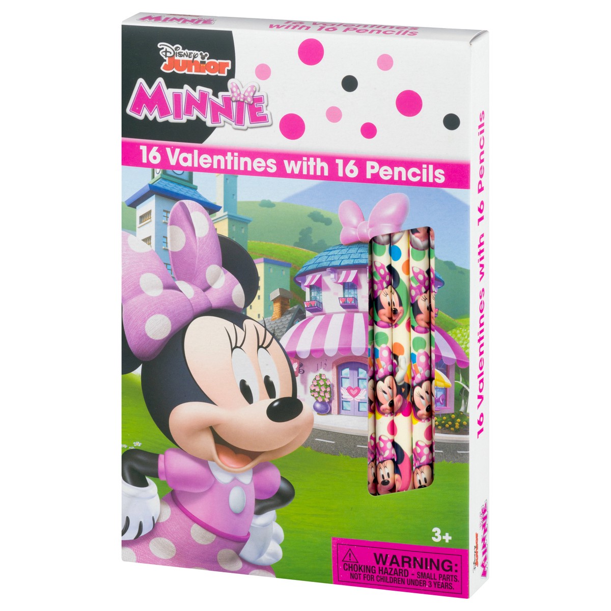 slide 5 of 9, Disney Junior Minnie 3+ with Pencils Valentines 1 ea, 1 ct