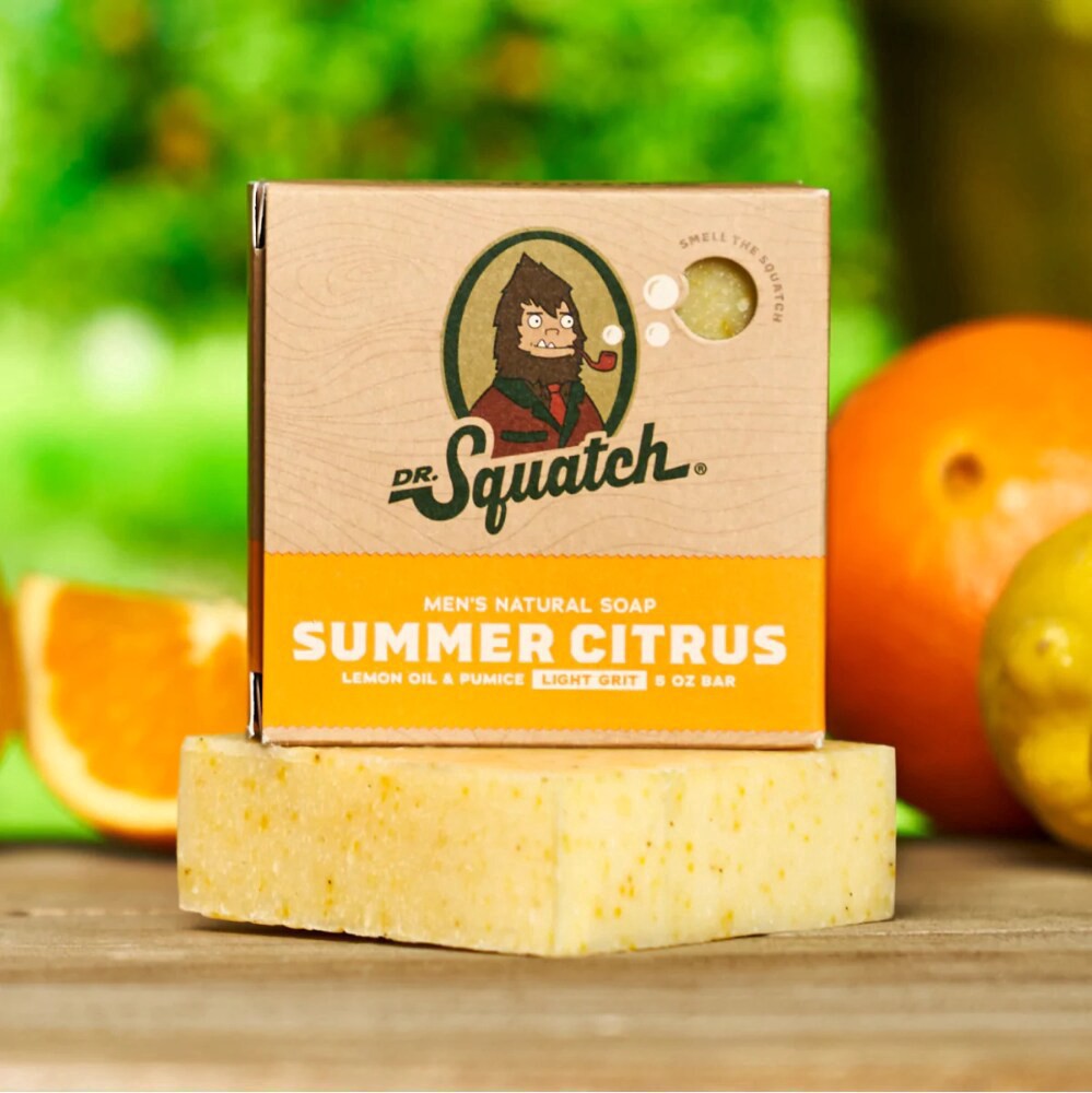 slide 6 of 7, Dr. Squatch Light Grit Men's Natural Summer Citrus Soap 5 oz, 5 oz