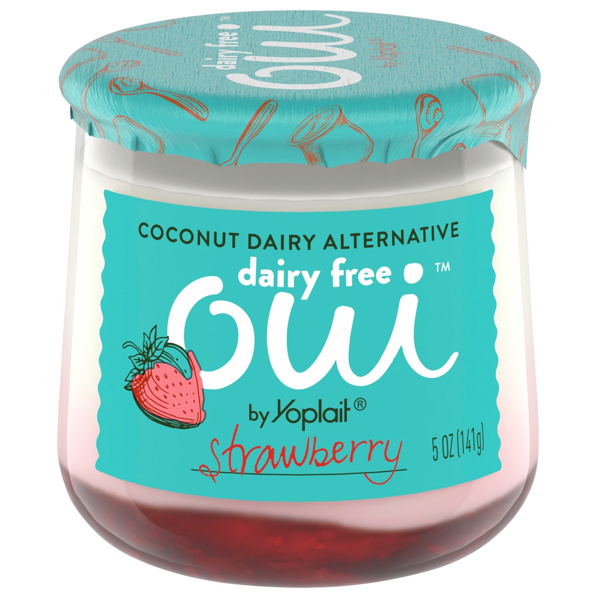 slide 1 of 83, Oui by Yoplait Strawberry Dairy Free Yogurt Alternative, 5 OZ Jar, 5 oz